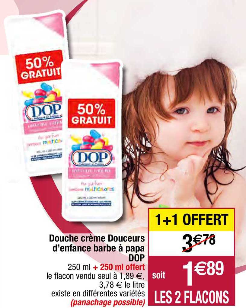 douche crème douceurs d'enfance barbe à papa dop