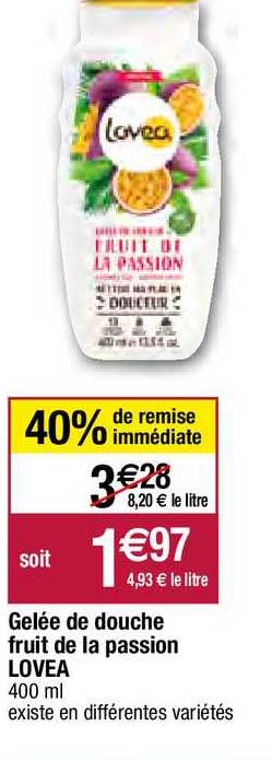 Gelée De Douche Fruit De La Passion Lovea