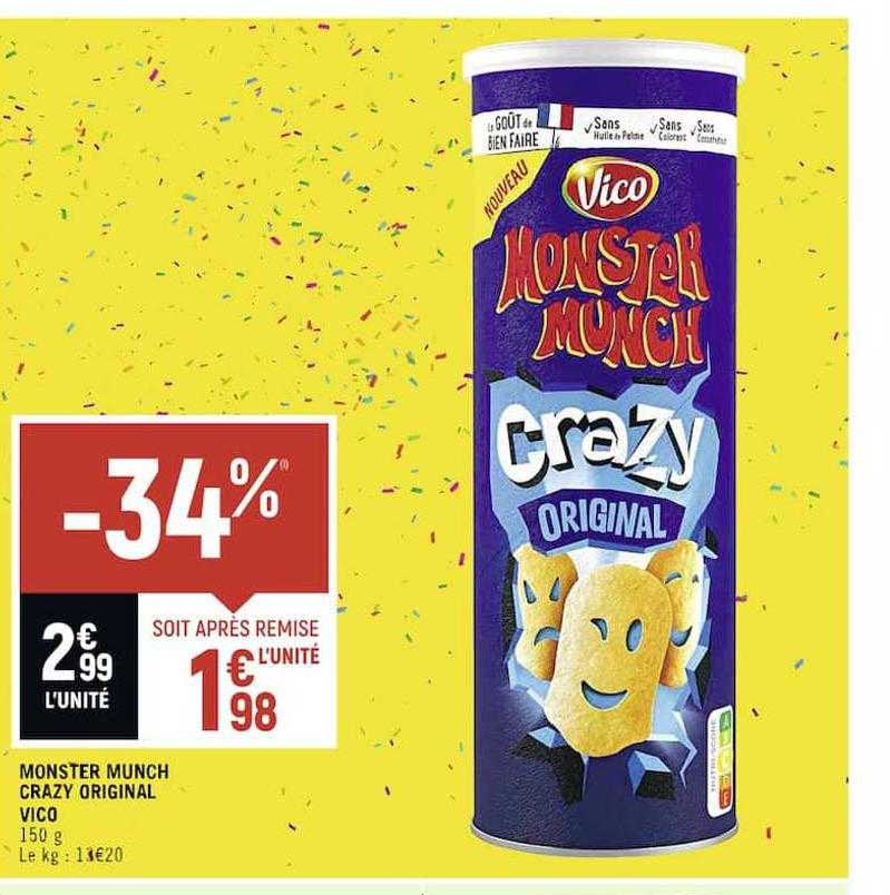 Monster Munch Crazy Original Vico