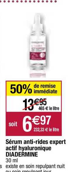sérum anti-rides expert actif hyaluronique diadermine