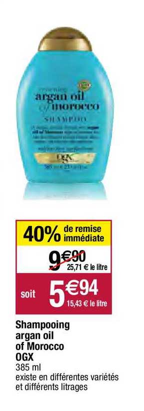 shampooing argan oil of morocco ogx