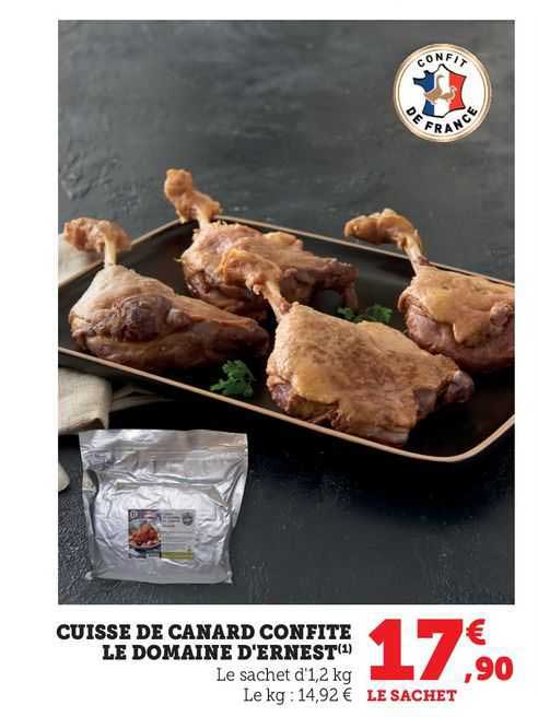 cuisse de canard confite le domaine d'ernest