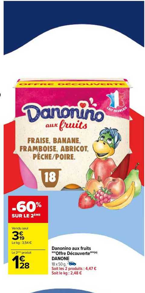 Danonino Aux Fruits "offre Découverte" Danone