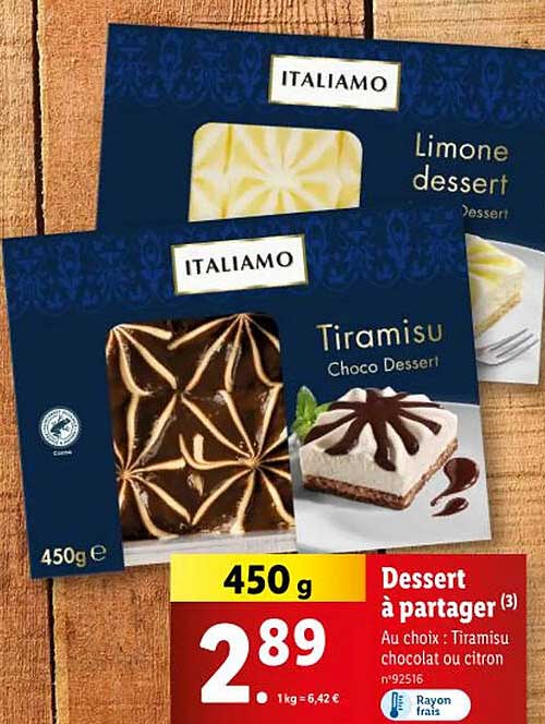 dessert à partager italiamo