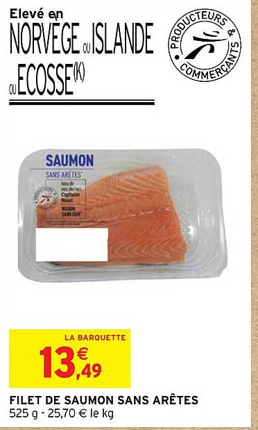 filet de saumon sans arêtes