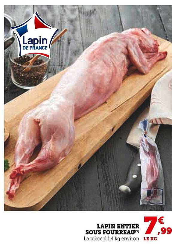 lapin entier sous fourreau
