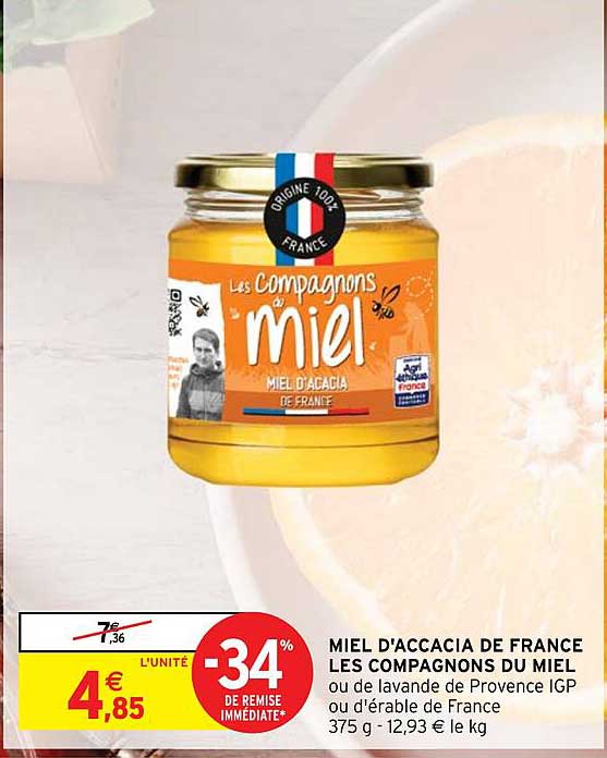 Miel D'accacia De France Les Compagnions Du Miel