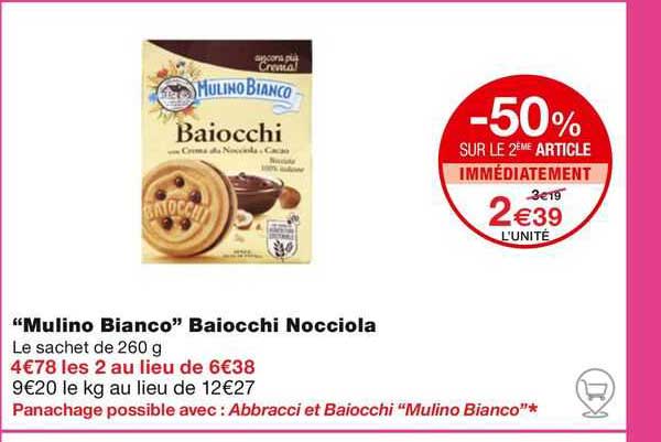 "mulino bianco" baiocchi nocciola