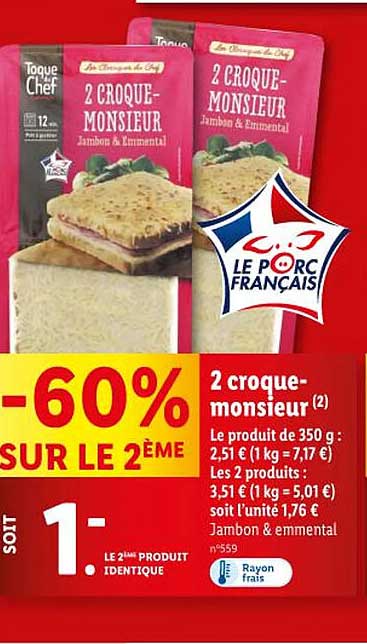 2 croquemonsieur