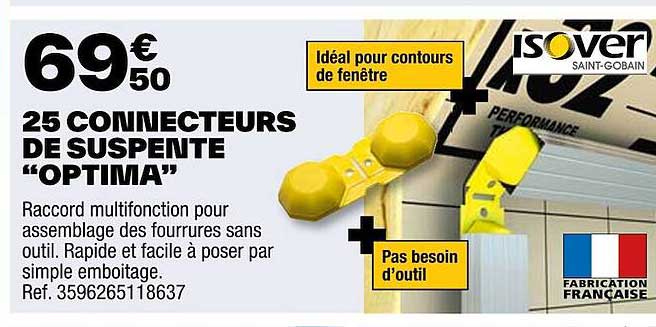 25 connecteurs de suspente "optima"