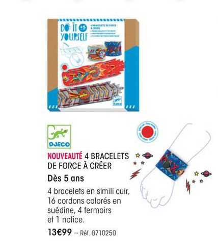 4 bracelets de force à créer