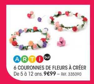 6 couronnes de fleurs à créer