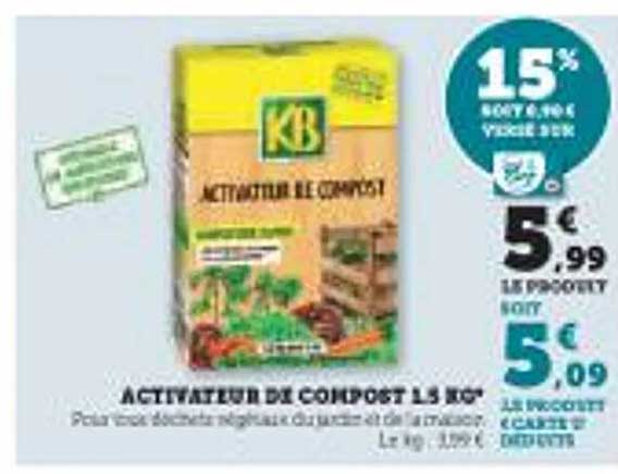 activateur de compost 1.5 kg kb