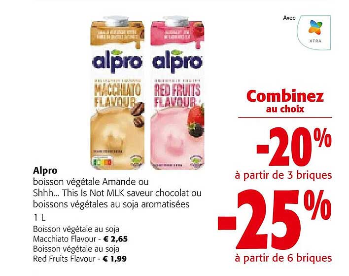 Alpro Boisson Végétale Amande Ou Shhh