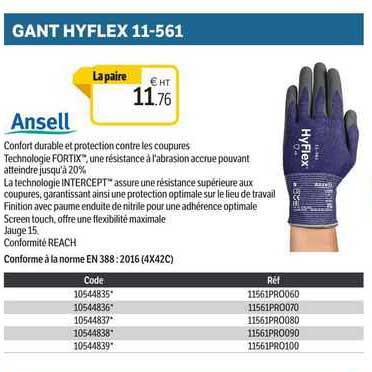 ansel gant hyflex 11-561