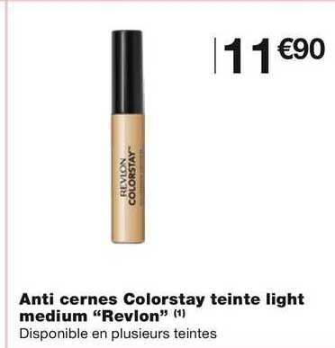 anti cernes colorstay teinte light medium "revlon"