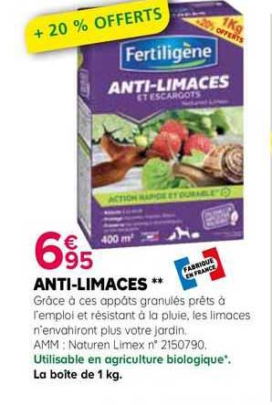 anti-limaces fertiligène