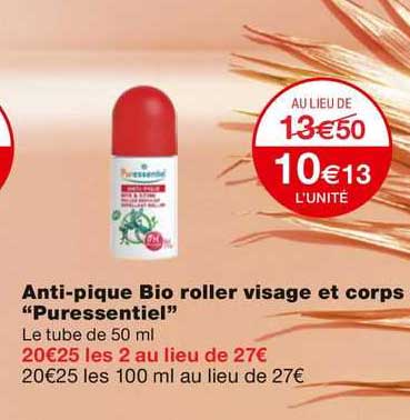 Anti-pique Bio Roller Visage Et Corps "puressentiel"