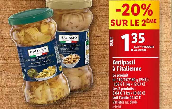 antipasti à l'italienne italiamo