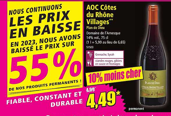 aoc côtes du rhône villages plan de dieu