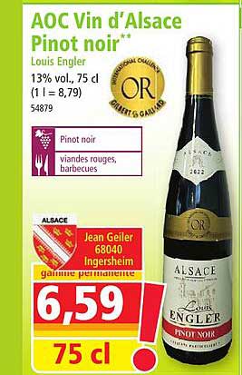 aoc vin d'alsace pinot noir louis engler