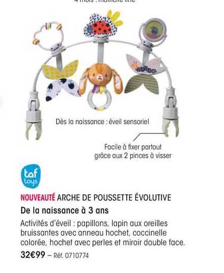 arche de poussette évolutive taf toys