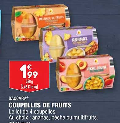 Baccara Coupelles De Fruits