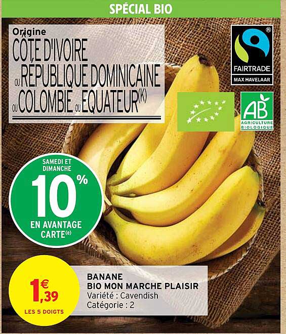 banane bio mon marche plaisir