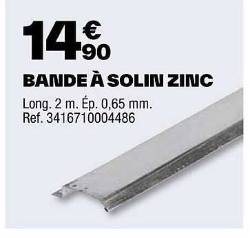bande à solin zinc