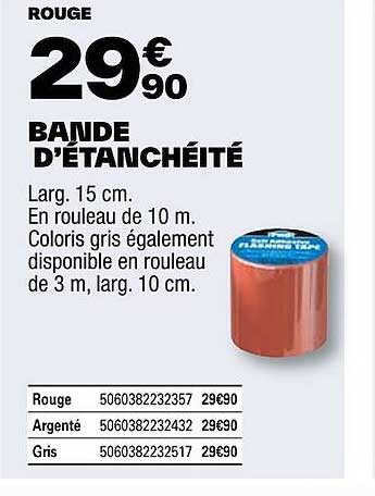 bande d'étanchéité