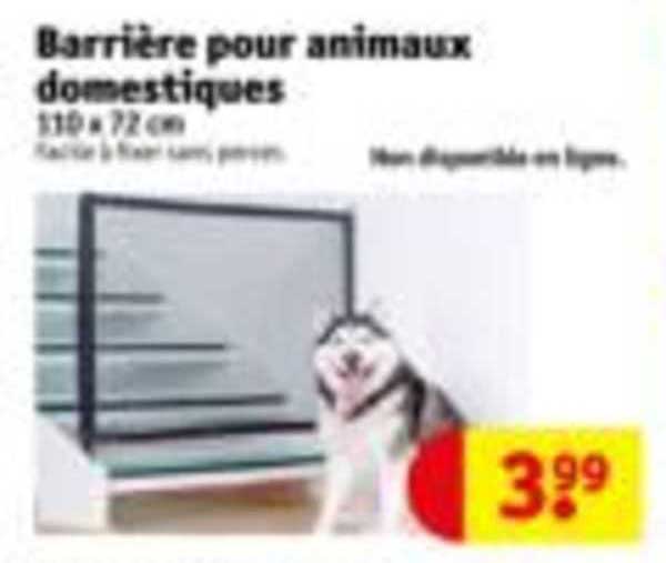 barrière pour animaux domestiques