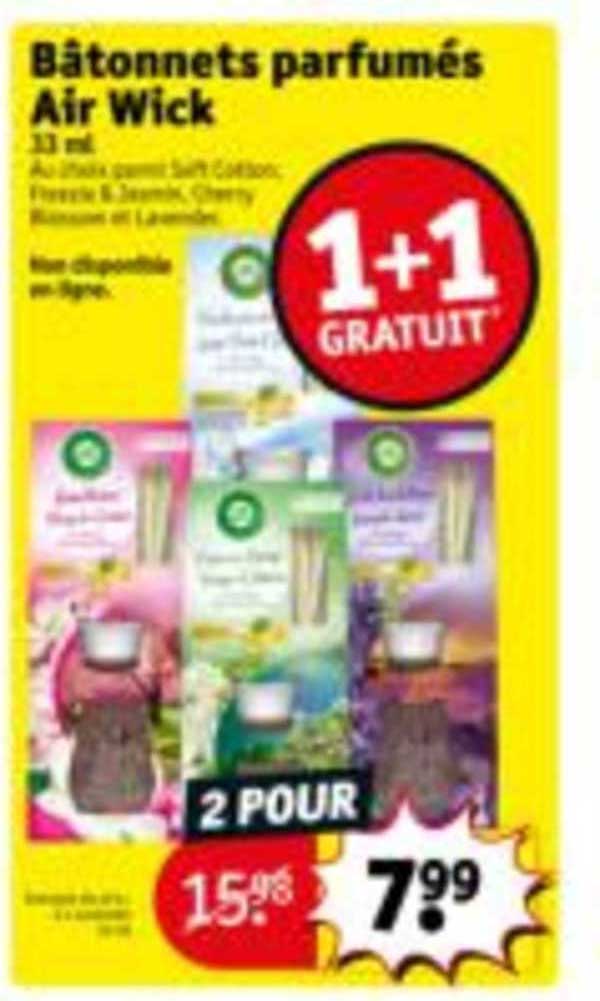 bâtonnets parfumés air wick