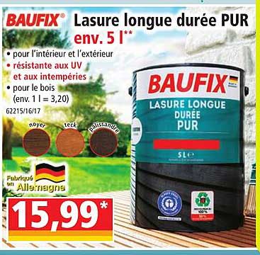 baufix lesure longue durée pur env. 5l