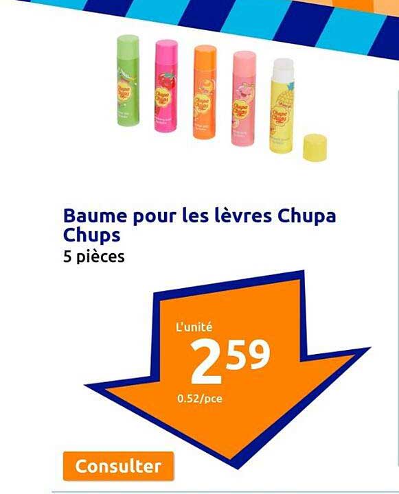 baume pour les lèvres chupa chups