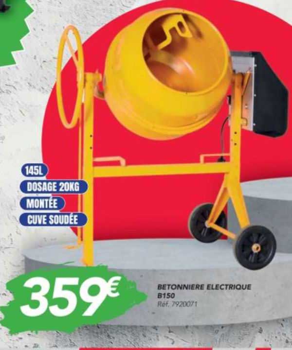 Bétonnière électrique B150