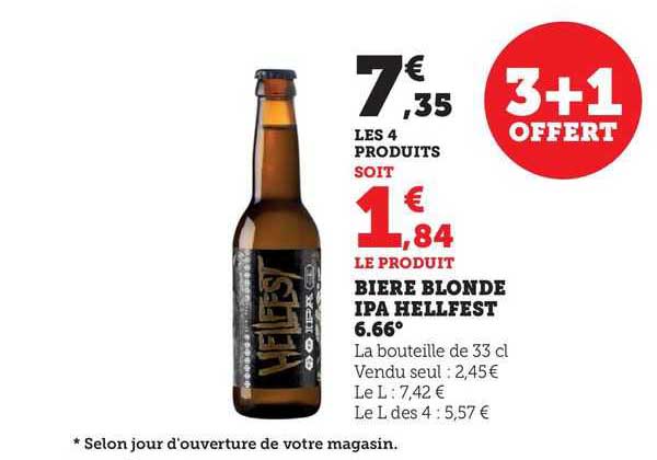 bière blonde ipa hellfest 6.66°