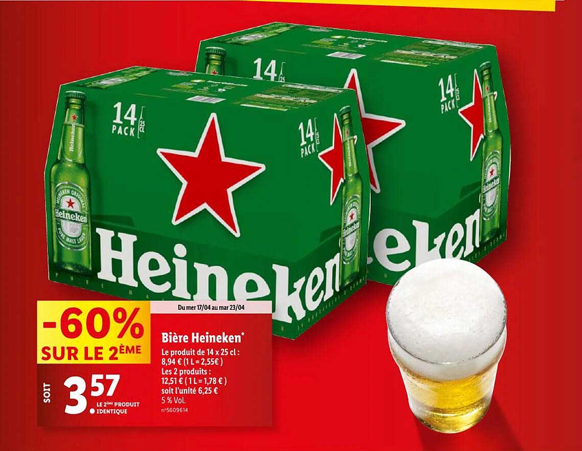 Bière Heineken
