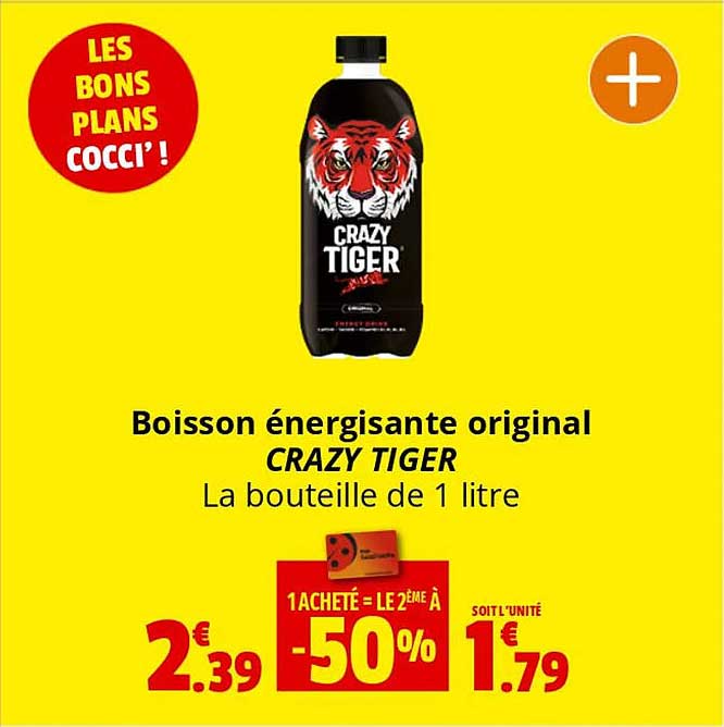 boisson énergisante original crazy tiger