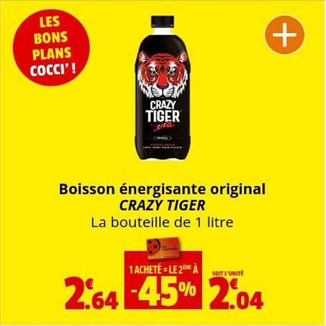 boisson énergisante original crazy tiger