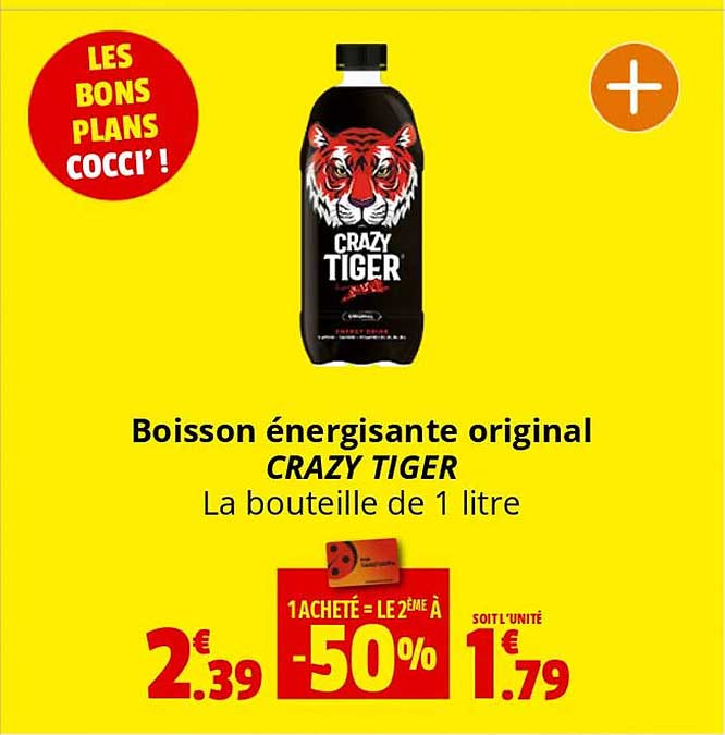 boisson énergisante original crazy tiger