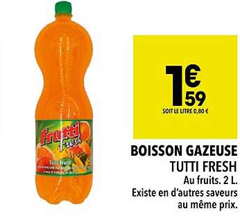 Boisson Gazeuse Tutti Fresh