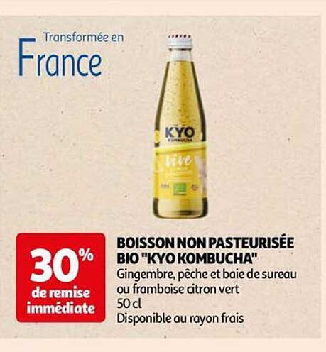 boisson pasteurisée bio "kyo kombucha"