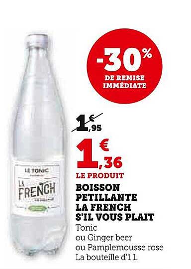boisson pétillante la french s'il vous plait