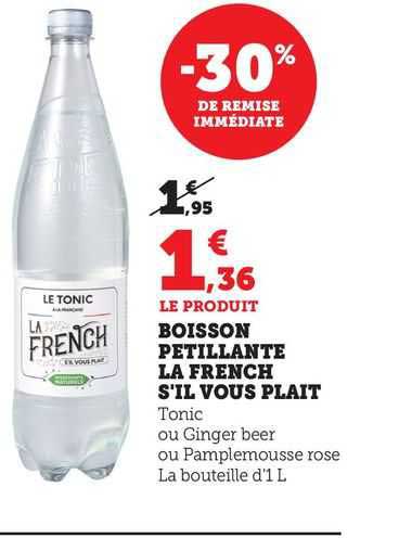 boisson petillante le french s'il vous plait
