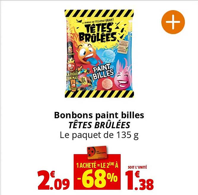 bonbons paint billes têtes brûlées