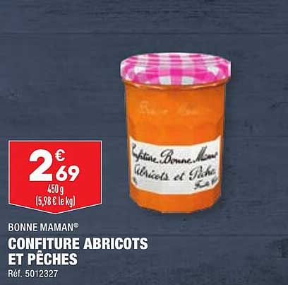 bonne maman confiture abricots et pêches