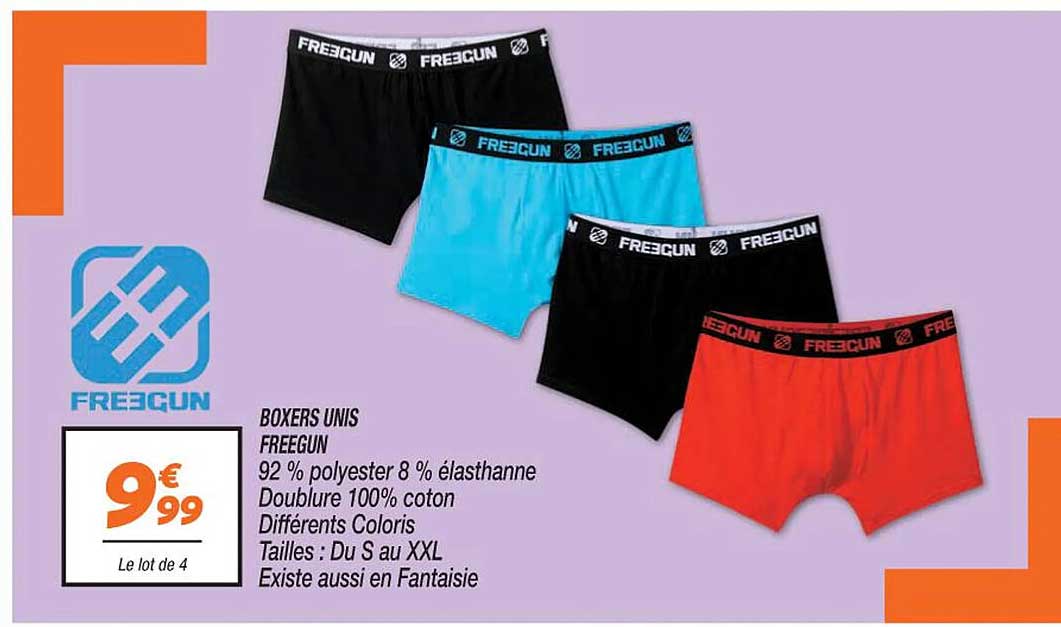 Boxers Unis Freegun