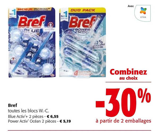 bref toutes les blocs w.c.