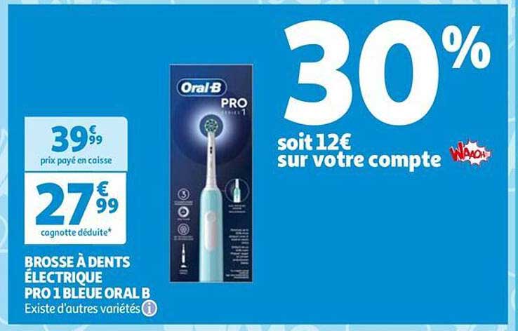 brosse à dents électrique pro 1 bleue oral b