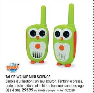 buki talkie walkie mini science